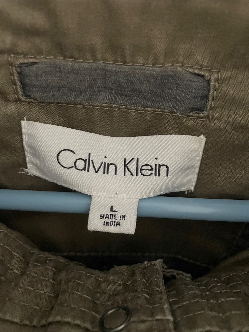 Calvin Klein Men’s Olive Green Military Field Jacket. Size Large - Picture 2 of 10